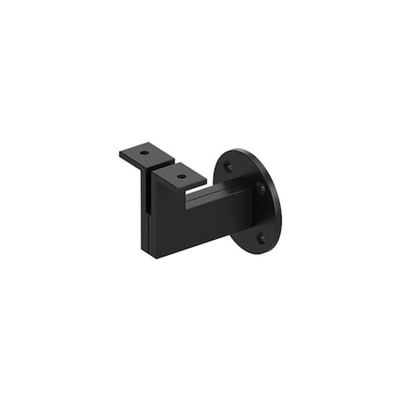 Deltana Heavy Duty Modern Handrail Bracket with 3-1/4 Projection Black Finish HRBM325U19